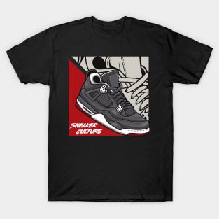 AJ 4 Retro Bred Sneaker Art T-Shirt